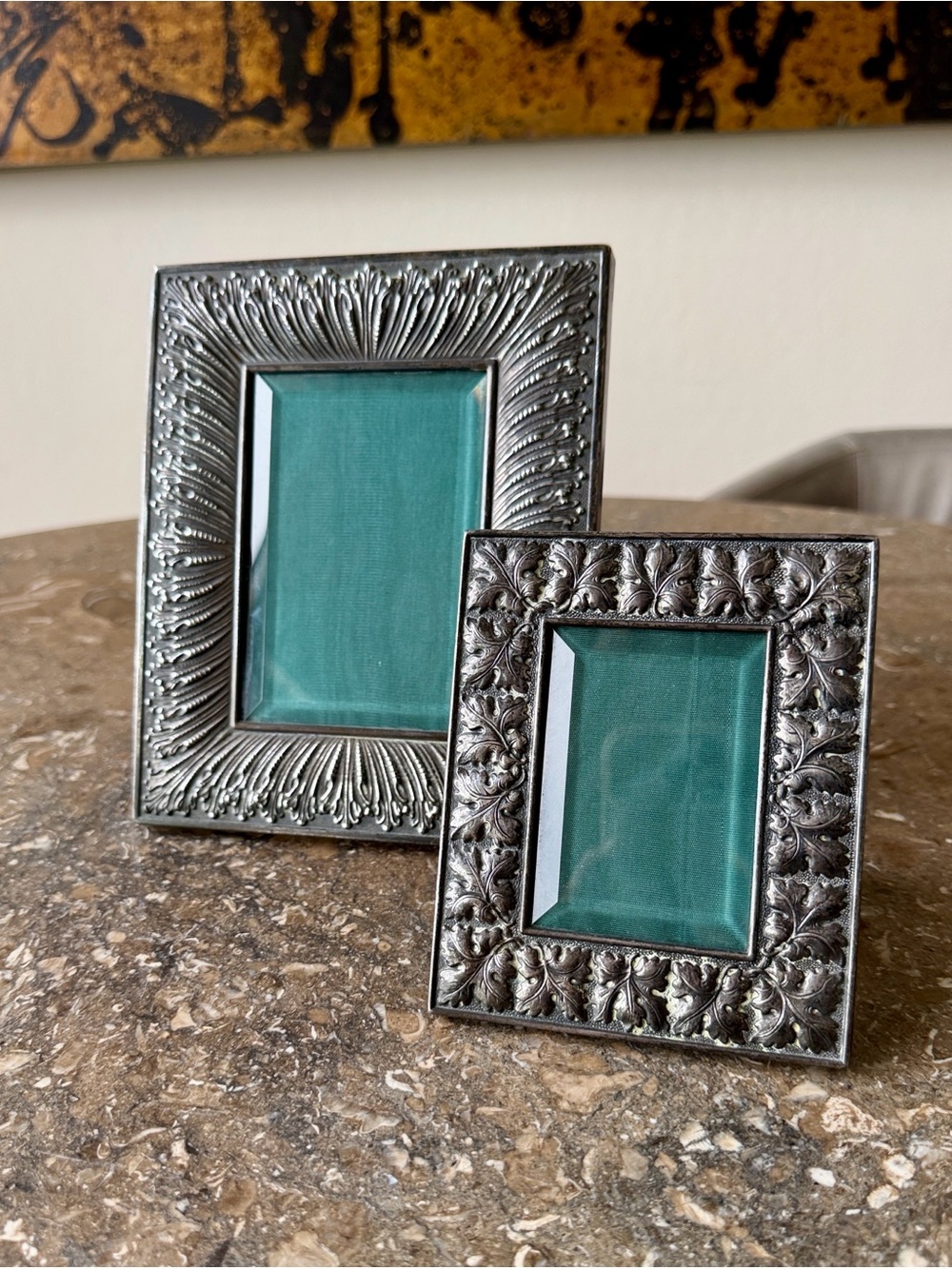 BUCCELLATI Medium Silver Rouche Linenfold Picture Frame - Picture 2 of 10